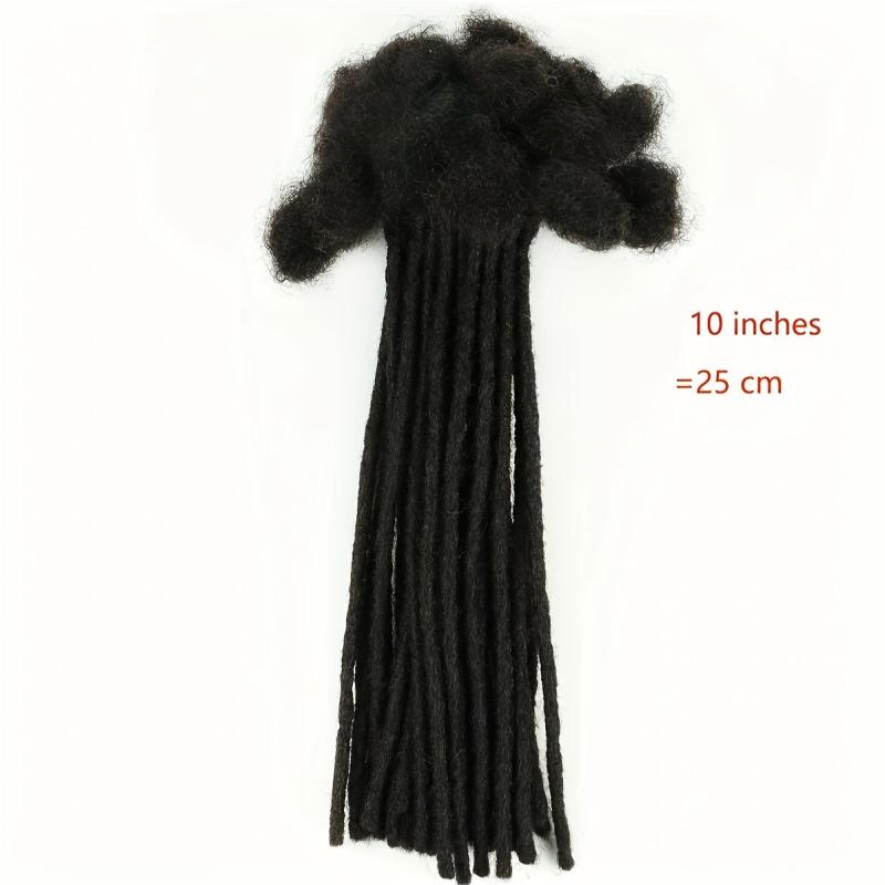 Human Hair Dreadlock Extensions 10 Strands 100% Real Hair