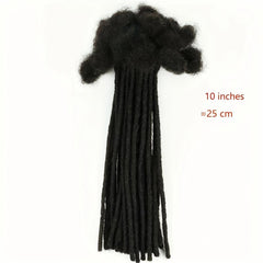 Human Hair Dreadlock Extensions 10 Strands 100% Real Hair