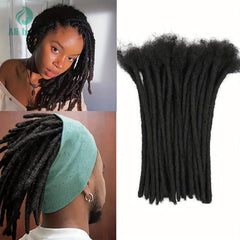 Human Hair Dreadlock Extensions 10 Strands 100% Real Hair