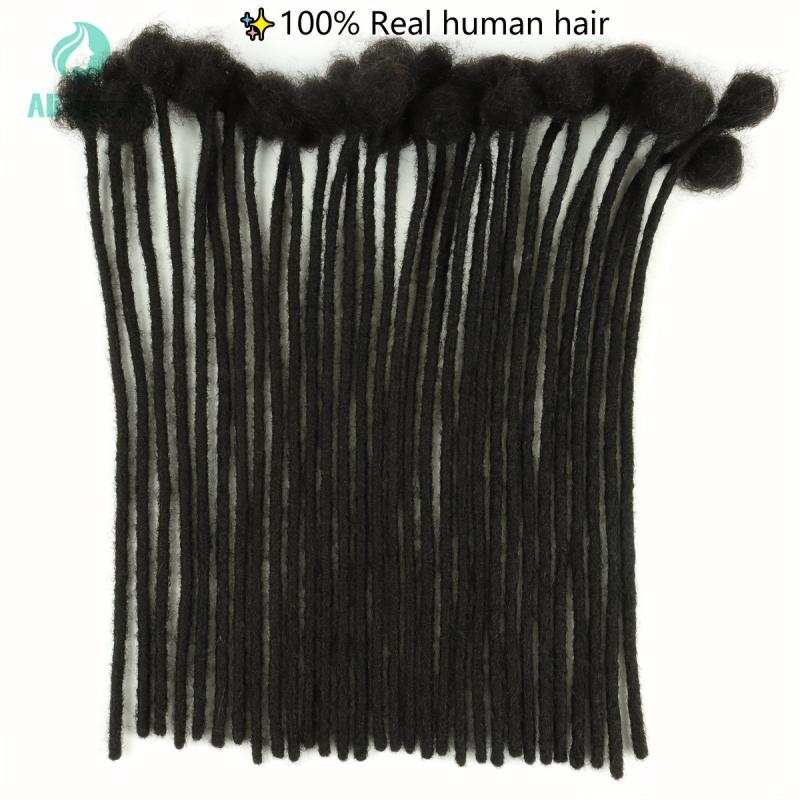 Human Hair Dreadlock Extensions 10 Strands 100% Real Hair