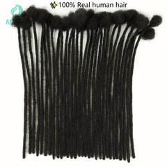 Human Hair Dreadlock Extensions 10 Strands 100% Real Hair