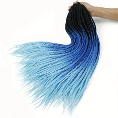 60 96 Cm Box Braids Crochet Hair Extensions Pre-looped Synthetic Hair Crotchet