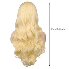 Blonde Long Curly Double Ponytail Synthetic Wig With Bangs