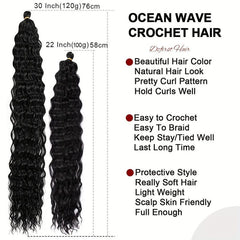 Synthetic Curly Crochet Braiding Hair Extensions For Women