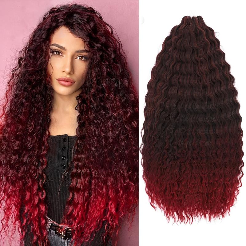 Synthetic Curly Crochet Braiding Hair Extensions For Women