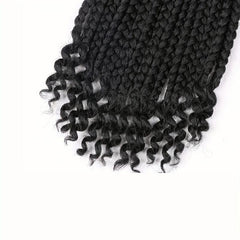 25 Bob Box Braid Crochet Hair with Curly Ends for Girls and Women