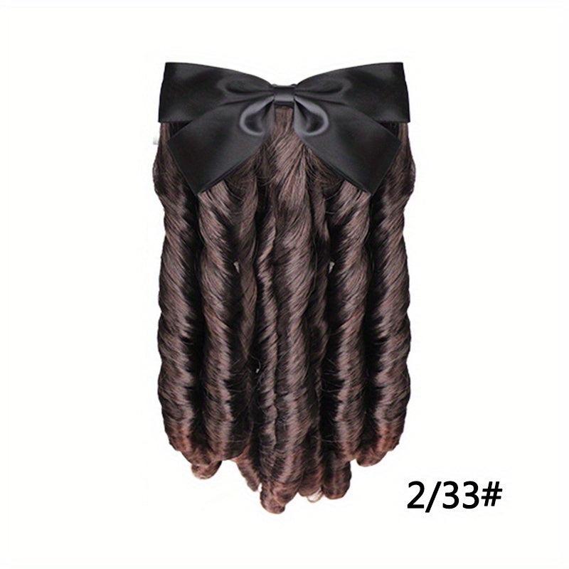 Retro Style Short Curly Ponytail Extensions 35-56 cm
