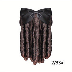 Retro Style Short Curly Ponytail Extensions 35-56 cm