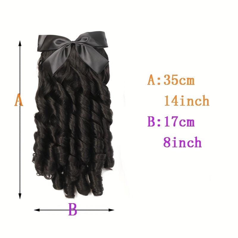 Retro Style Short Curly Ponytail Extensions 35-56 cm
