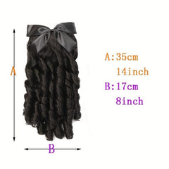 Retro Style Short Curly Ponytail Extensions 35-56 cm