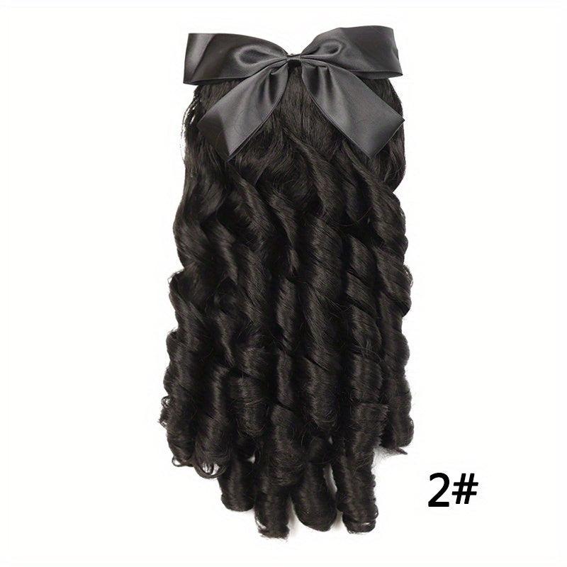 Retro Style Short Curly Ponytail Extensions 35-56 cm