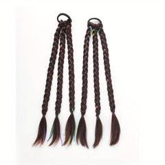 20 Inch Box Braid Ponytail Extensions With Rubber Band