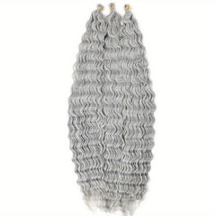 Ombre Water Wave Braiding Hair 28 Cm Crochet Extensions
