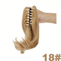 Women's Short Natural Ponytail Clip In Synthetic Hair Extensions