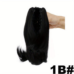 Women's Short Natural Ponytail Clip In Synthetic Hair Extensions
