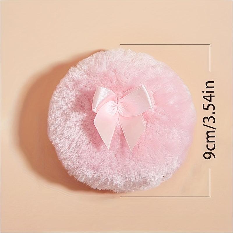 Large Powder Puff Soft Fluffy Beauty Sponge With Bow