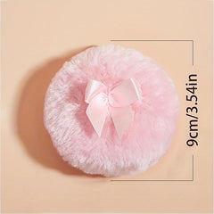 Large Powder Puff Soft Fluffy Beauty Sponge With Bow