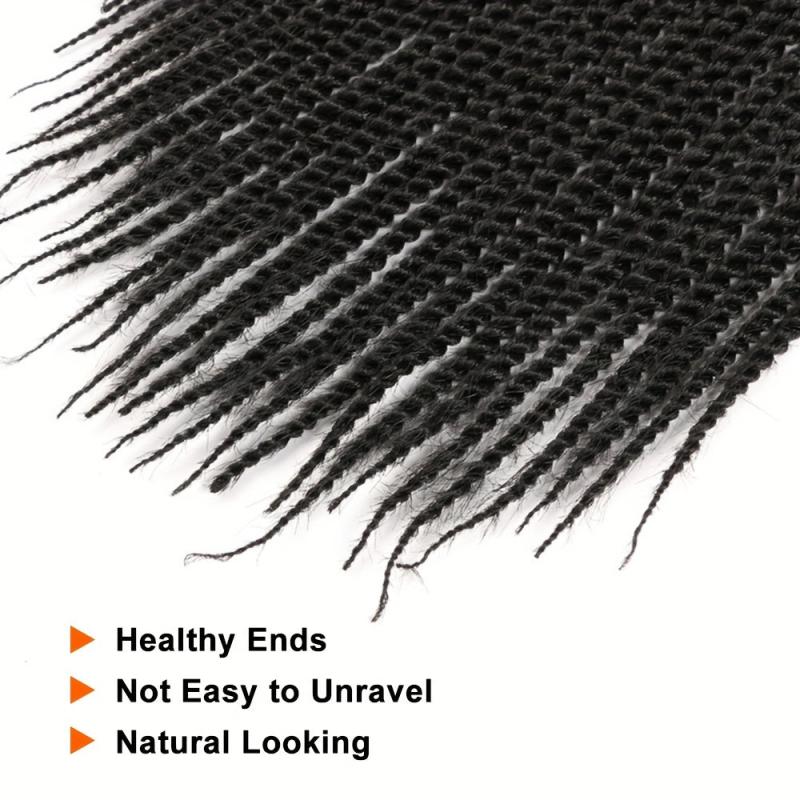 Senegalese Twist Crochet Hair Extensions Pre Looped Synthetic Braiding Hair
