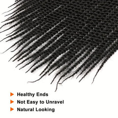 Senegalese Twist Crochet Hair Extensions Pre Looped Synthetic Braiding Hair