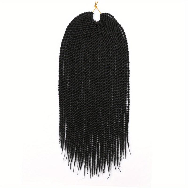 Senegalese Twist Crochet Hair Extensions Pre Looped Synthetic Braiding Hair