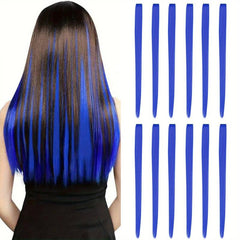 12 Pcs Y2K Hair Extension Clip In Hair Extensions 55 88 Cm