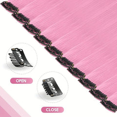 12 Pcs Y2K Hair Extension Clip In Hair Extensions 55 88 Cm