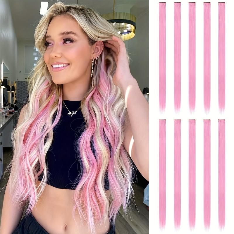 12 Pcs Y2K Hair Extension Clip In Hair Extensions 55 88 Cm