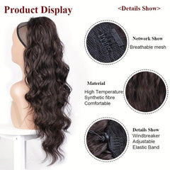 Long Straight Drawstring Ponytail Extensions