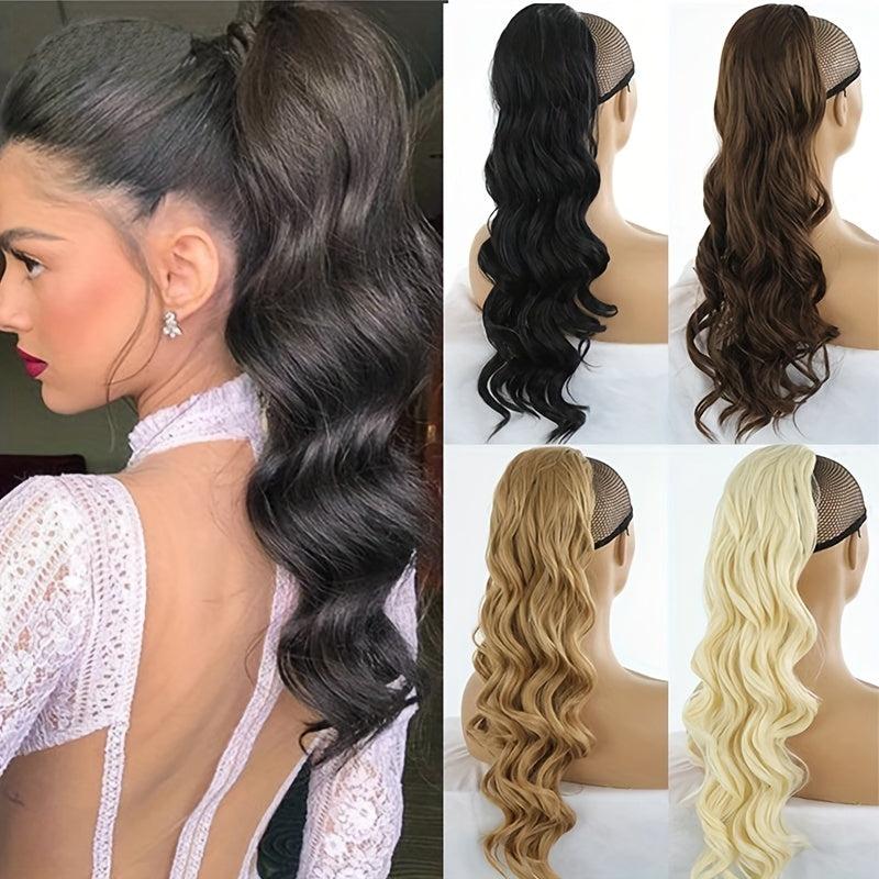 Long Straight Drawstring Ponytail Extensions