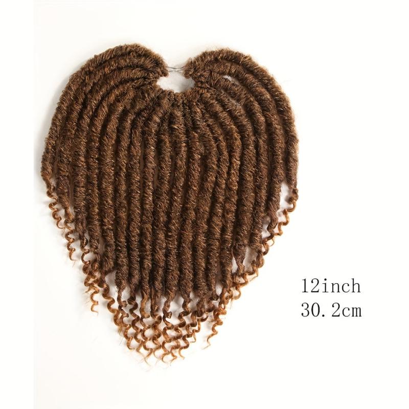 Ombre Dreadlock Braids Hair Pieces Curly Ends Crochet Hair Extensions Dreads