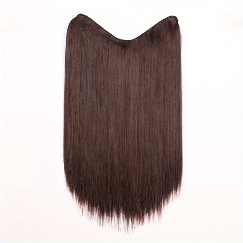Invisible Breathable U Part Hair Extension Wig Long