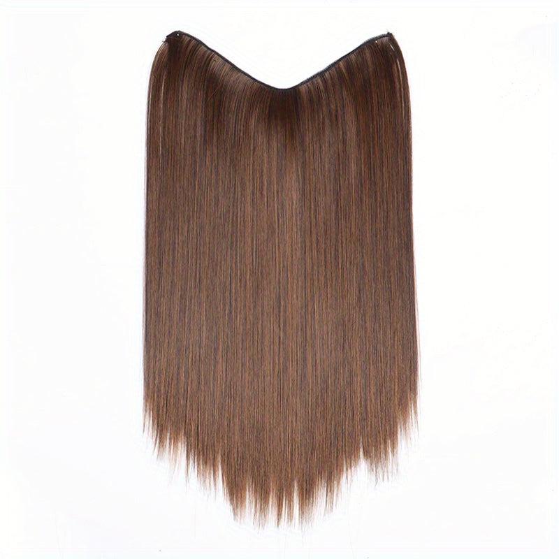 Invisible Breathable U Part Hair Extension Wig Long