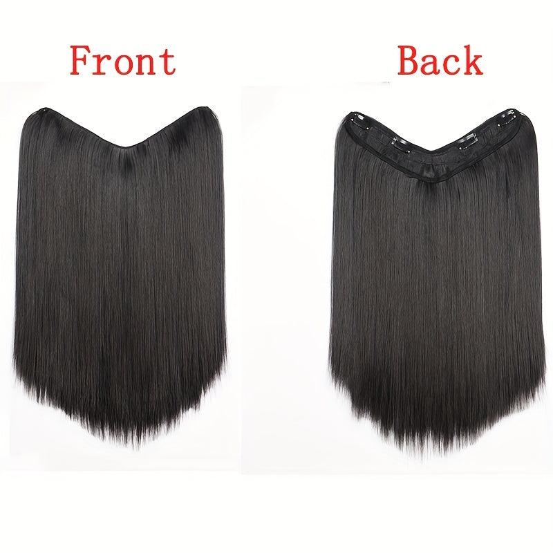 Invisible Breathable U Part Hair Extension Wig Long