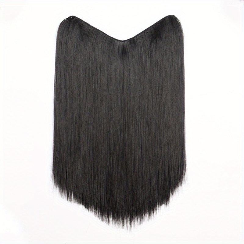 Invisible Breathable U Part Hair Extension Wig Long