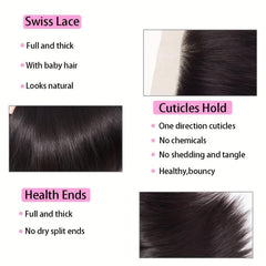 Brazilian Virgin Hair Straight Lace Closure 4x4 20cm