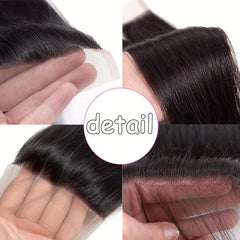 Brazilian Virgin Hair Straight Lace Closure 4x4 20cm