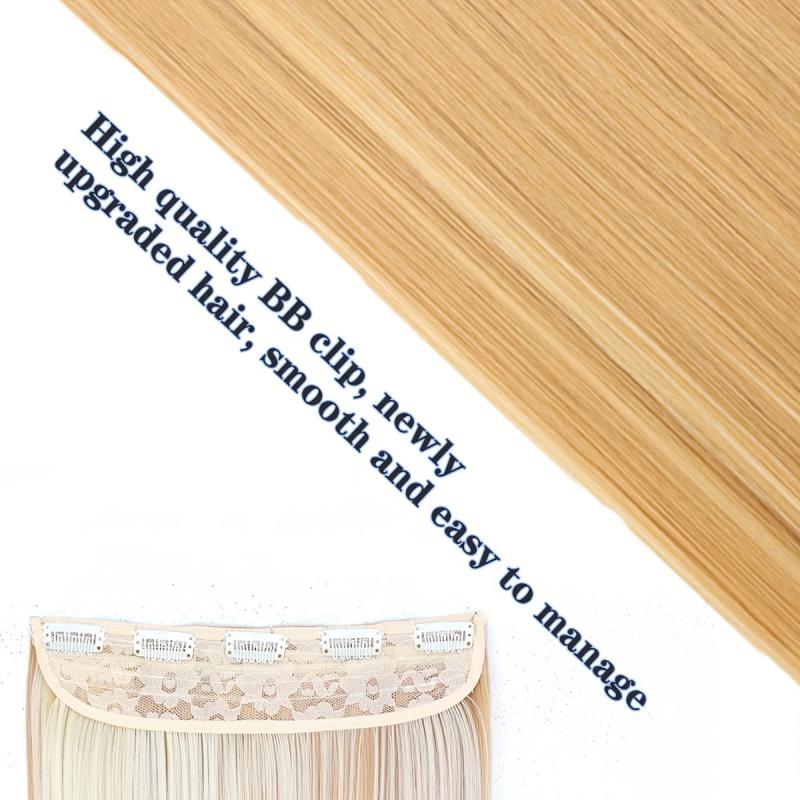 5clips Long Straight Hair Pieces Synthetic Clip In Hair Extensions