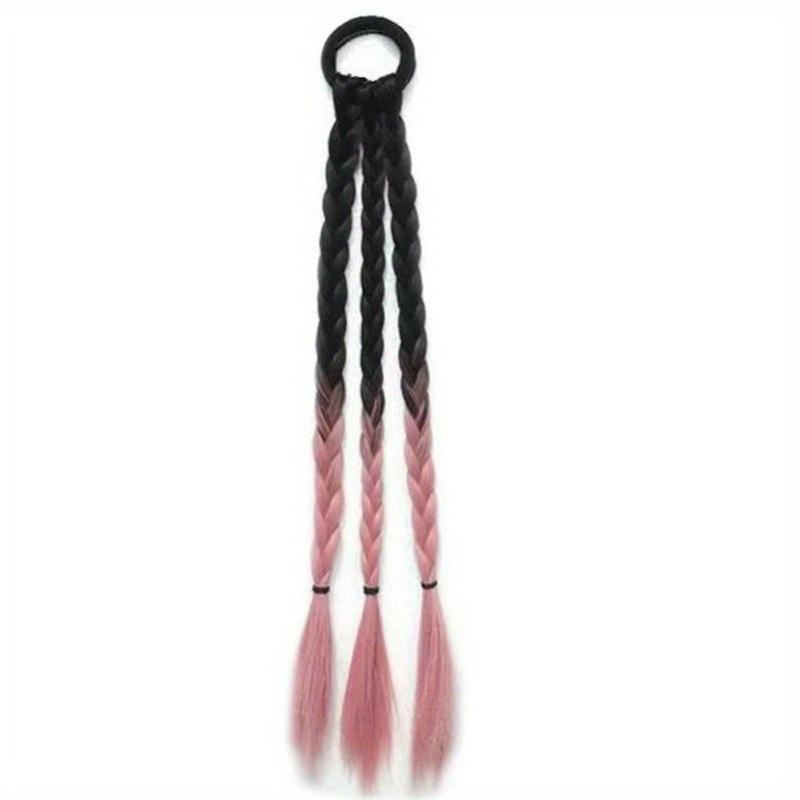 Brown Ombre Ponytail Extensions Synthetic Hair