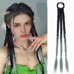 Brown Ombre Ponytail Extensions Synthetic Hair