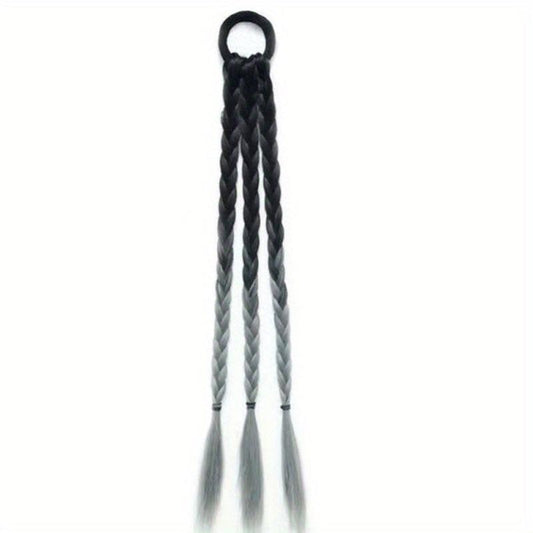 Brown Ombre Ponytail Extensions Synthetic Hair