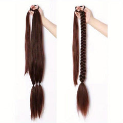 Long Straight Ponytail Hair Extension with Hair Tie