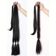 Long Straight Ponytail Hair Extension with Hair Tie