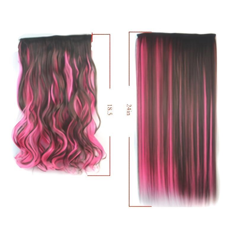 Long Thick One Piece Ombre Clip In Hair Extensions