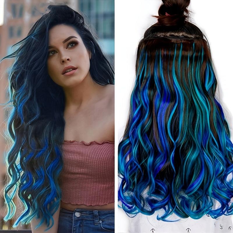 Long Thick One Piece Ombre Clip In Hair Extensions