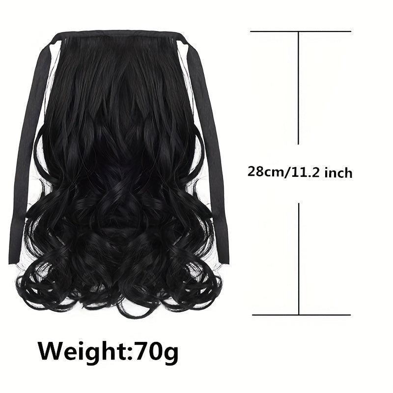 Long Curly Ponytail Clip In Hair Extension Natural Look
