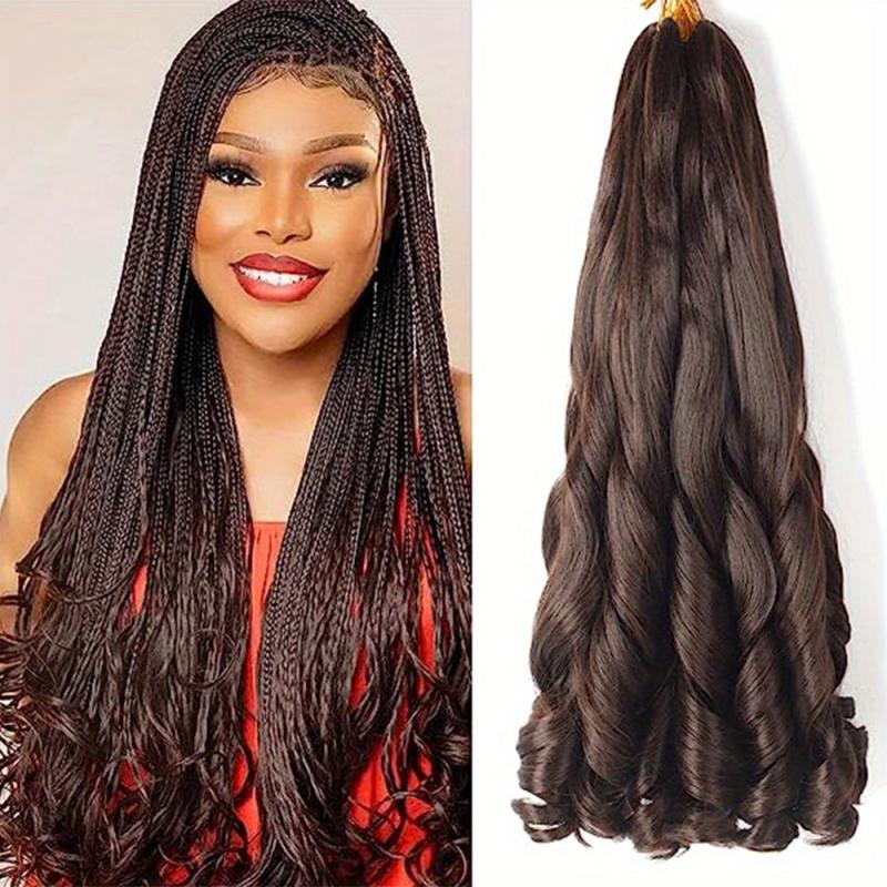 6 Packs French Curly Braiding Hair 55 88 Cm Loose Wave Spiral Curly Crochet Hair