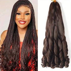 6 Packs French Curly Braiding Hair 55 88 Cm Loose Wave Spiral Curly Crochet Hair
