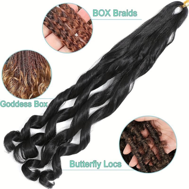 6 Packs French Curly Braiding Hair 55 88 Cm Loose Wave Spiral Curly Crochet Hair
