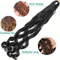 6 Packs French Curly Braiding Hair 55 88 Cm Loose Wave Spiral Curly Crochet Hair
