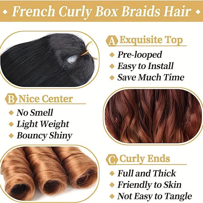 6 Packs French Curly Braiding Hair 55 88 Cm Loose Wave Spiral Curly Crochet Hair